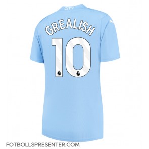 Manchester City Jack Grealish #10 Hemma Matchtröja Dam 2023-24 Kortärmad